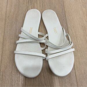 White Tkees Strappy Sandals